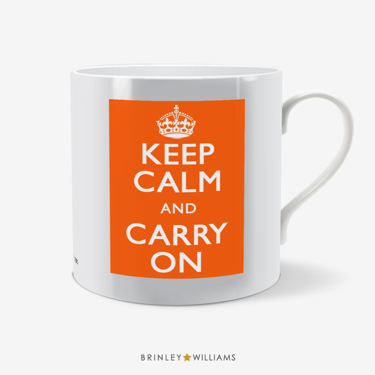 Keep Calm and Carry On Fun Mug - Orange