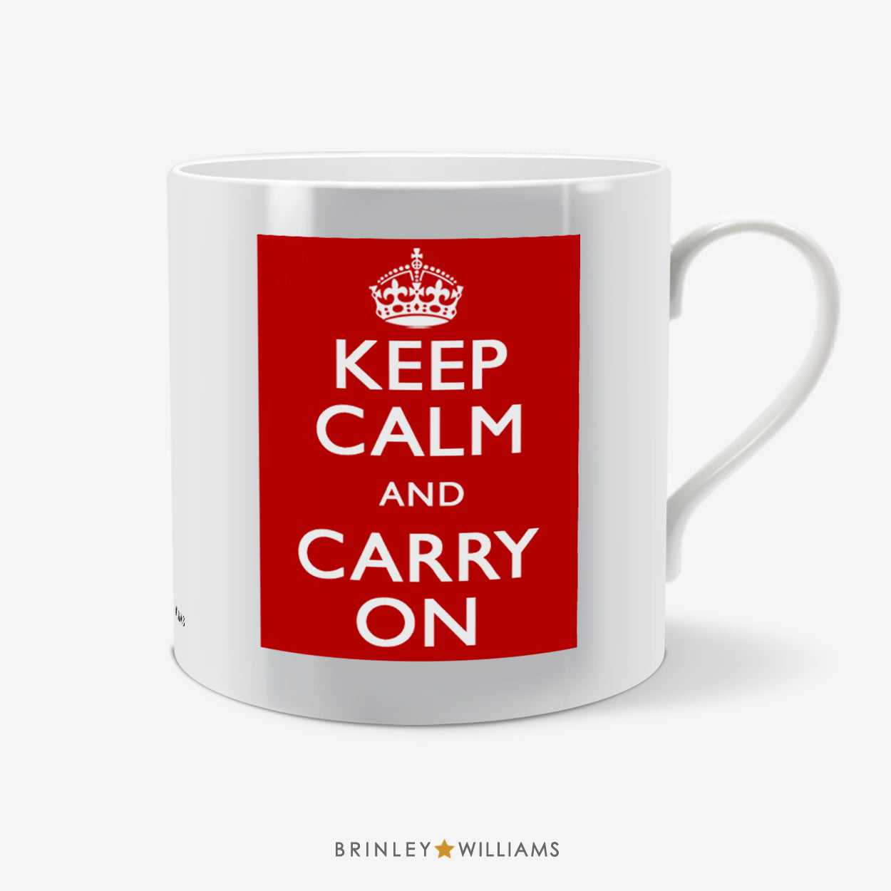 Keep Calm and Carry On Fun Mug - Red