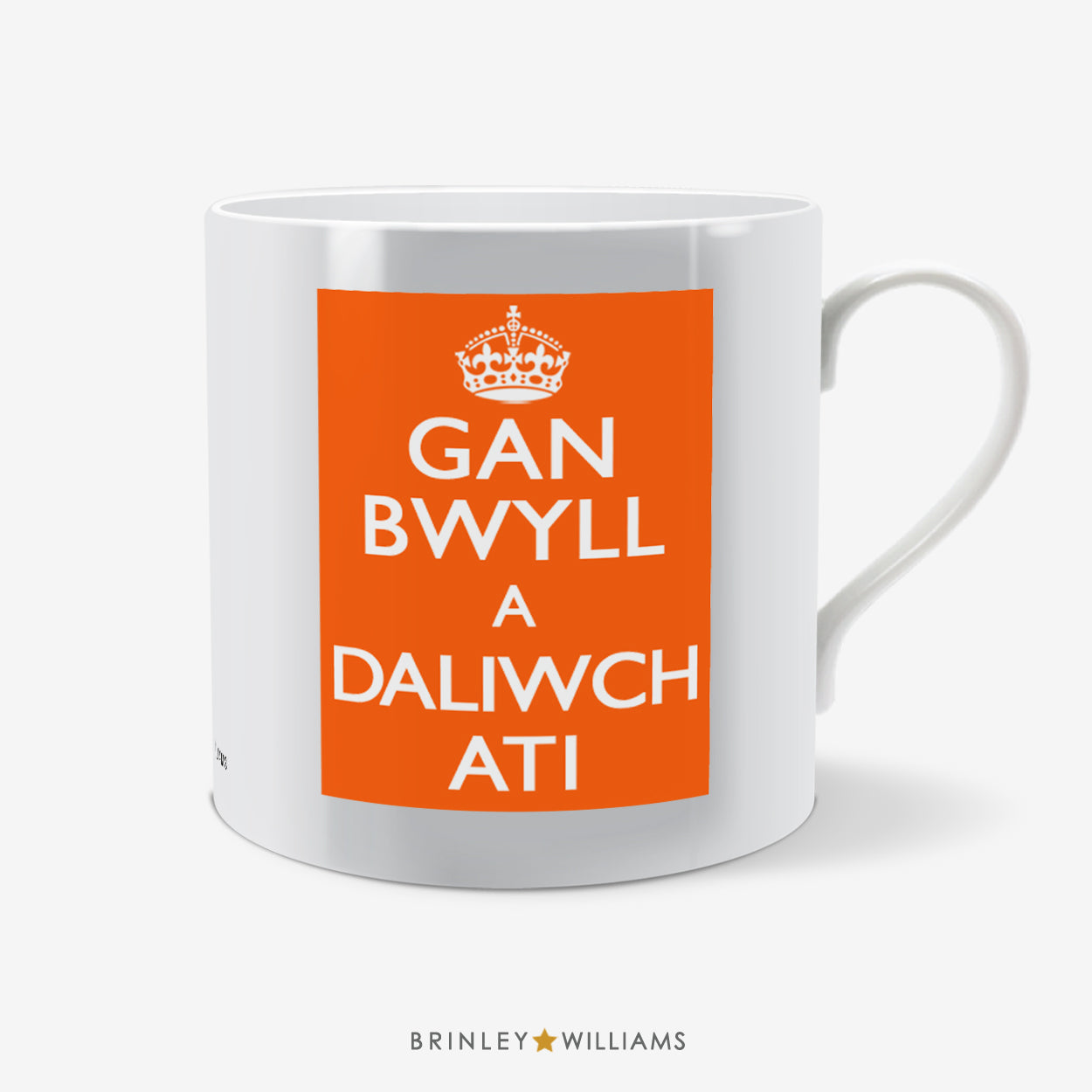 Keep Calm Cymraeg Fun Mug - Orange