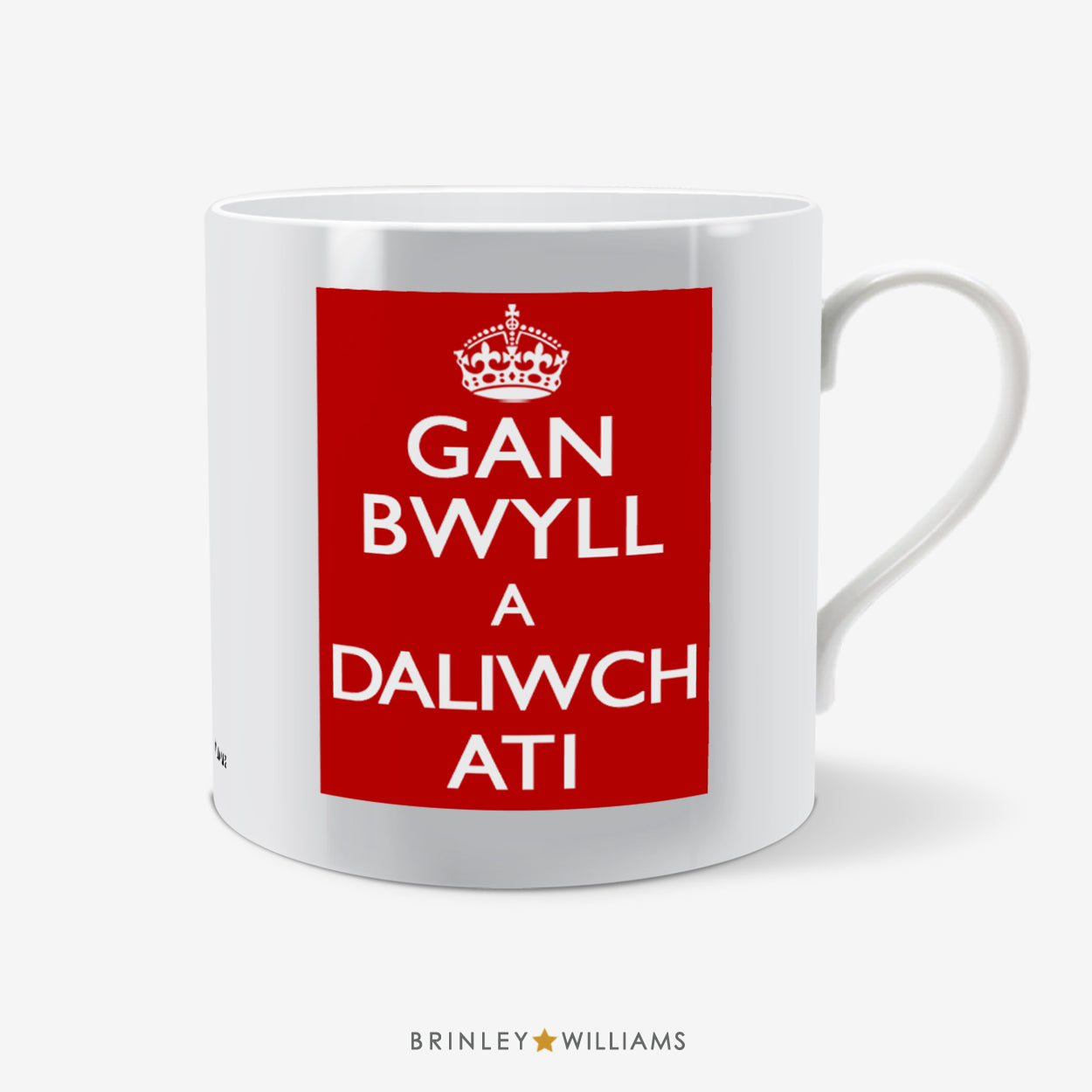 Keep Calm Cymraeg Fun Mug - Red
