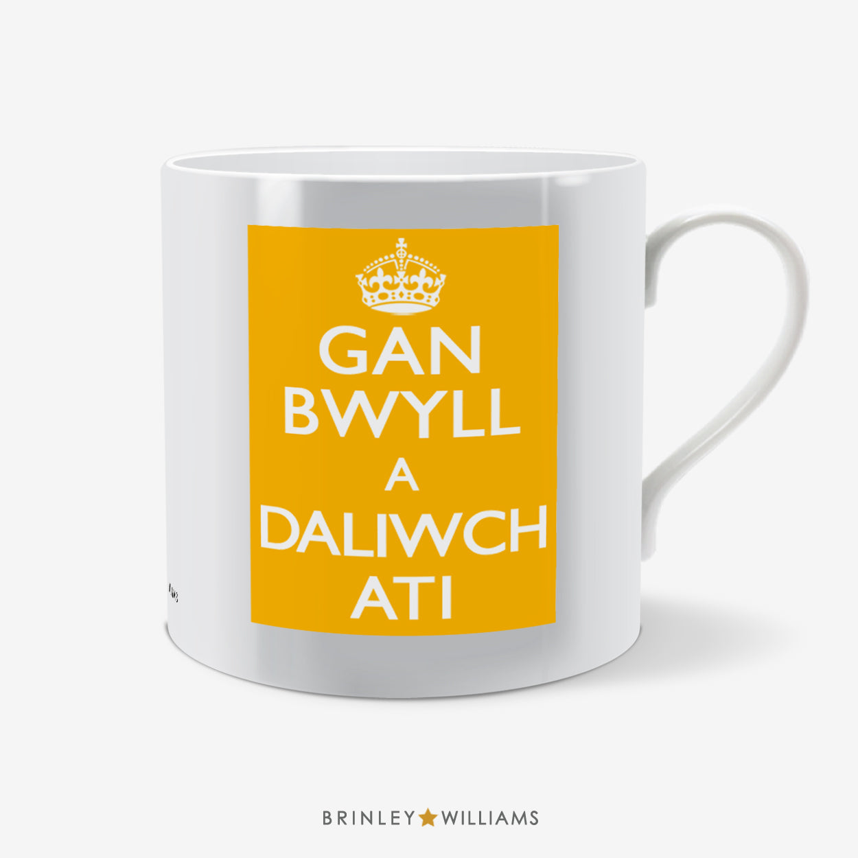 Keep Calm Cymraeg Fun Mug - Yellow