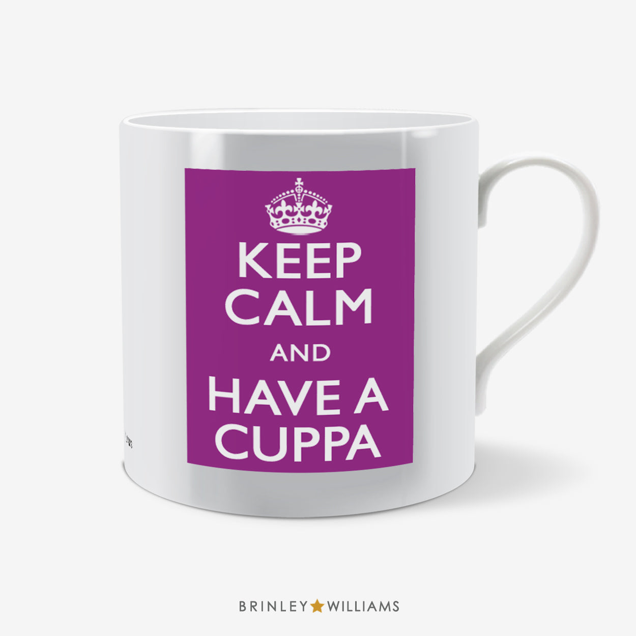 Keep Calm and have a Cuppa Fun Mug - Purple