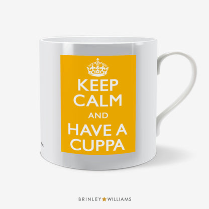 Keep Calm and have a Cuppa Fun Mug - Yellow