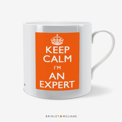 Keep Calm I'm an Expert Fun Mug - Orange