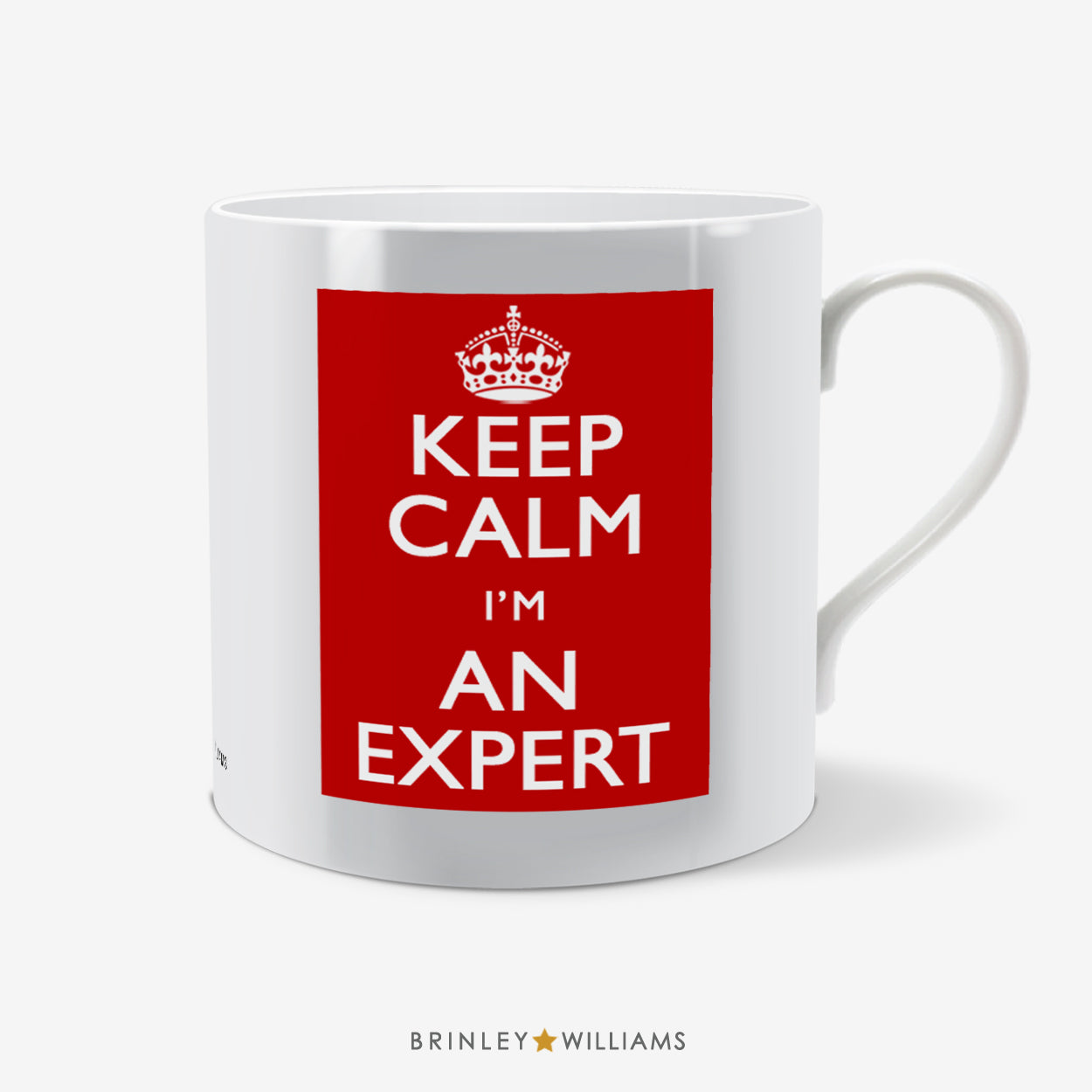 Keep Calm I'm an Expert Fun Mug - Red