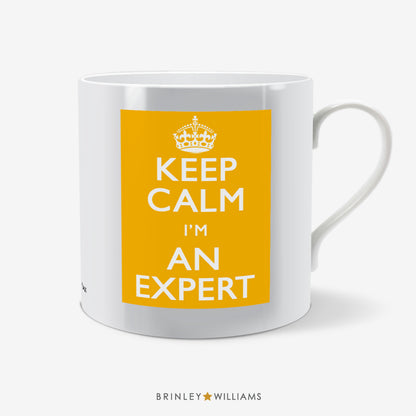 Keep Calm I'm an Expert Fun Mug - Yellow