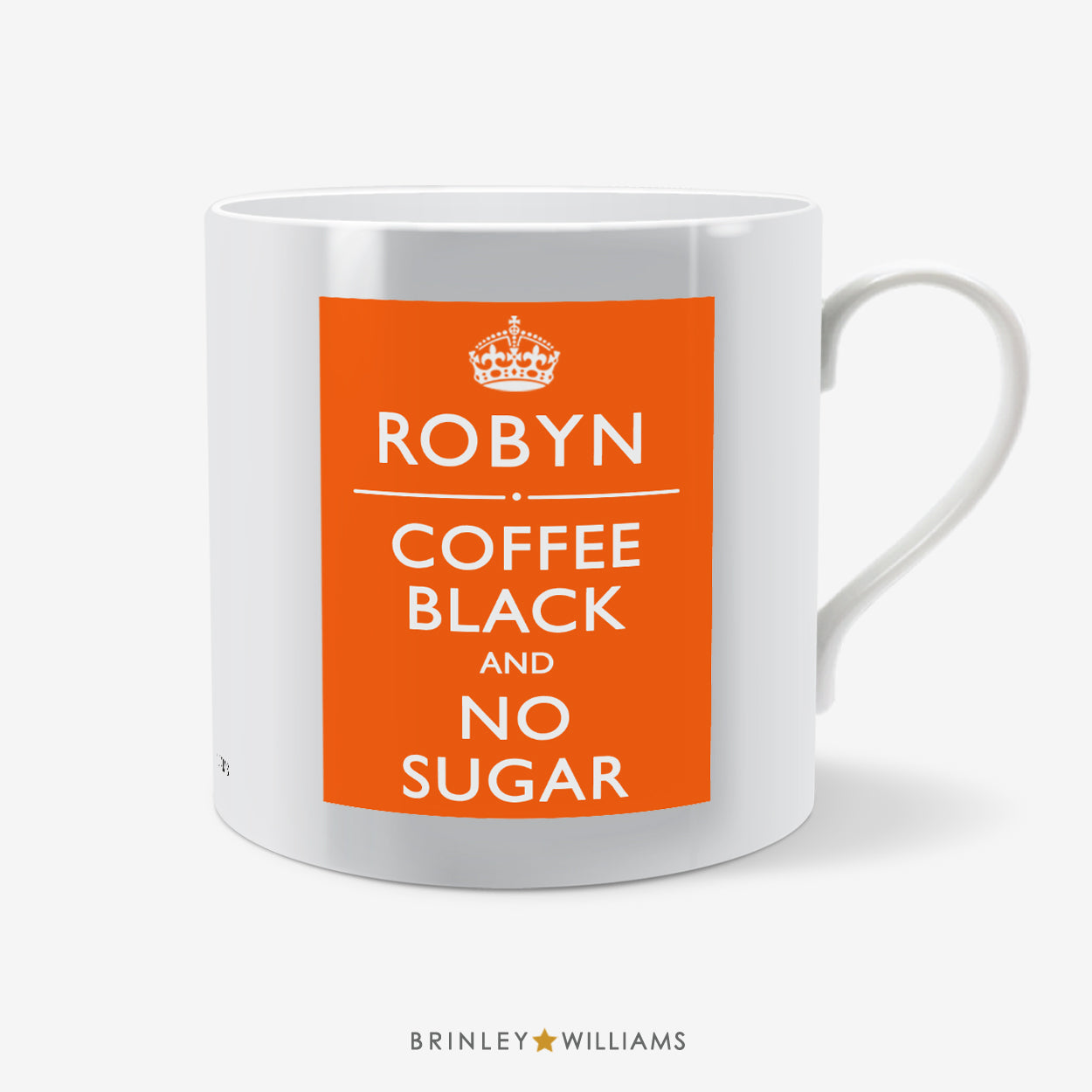 Big and Bold Name Personalised Mug  - Orange