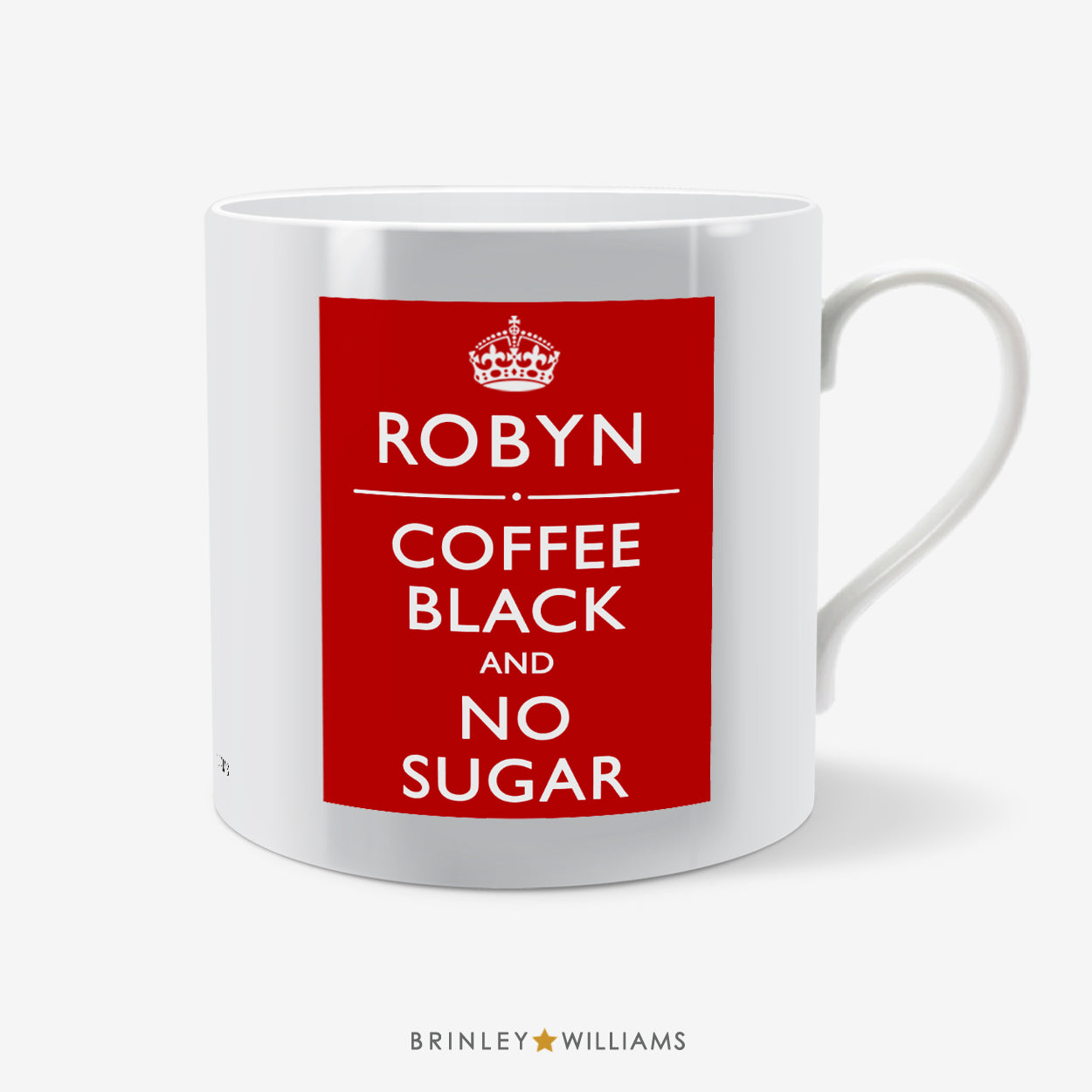 Big and Bold Name Personalised Mug  - Red
