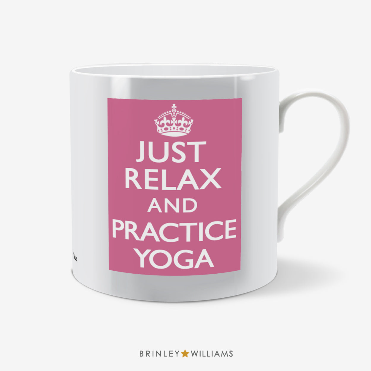 Just relax and practise Yoga Fun Mug - Pink