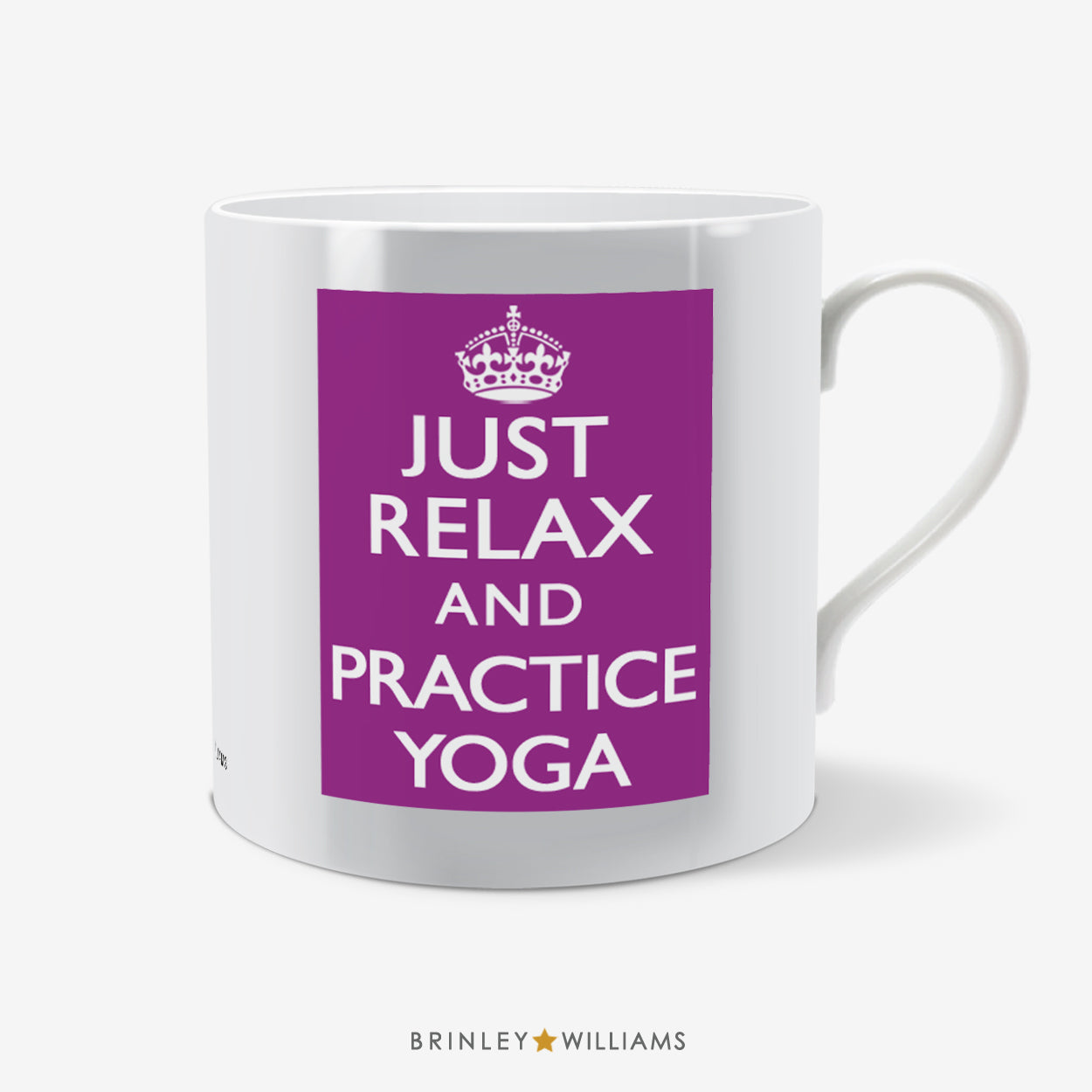 Just relax and practise Yoga Fun Mug - Purple