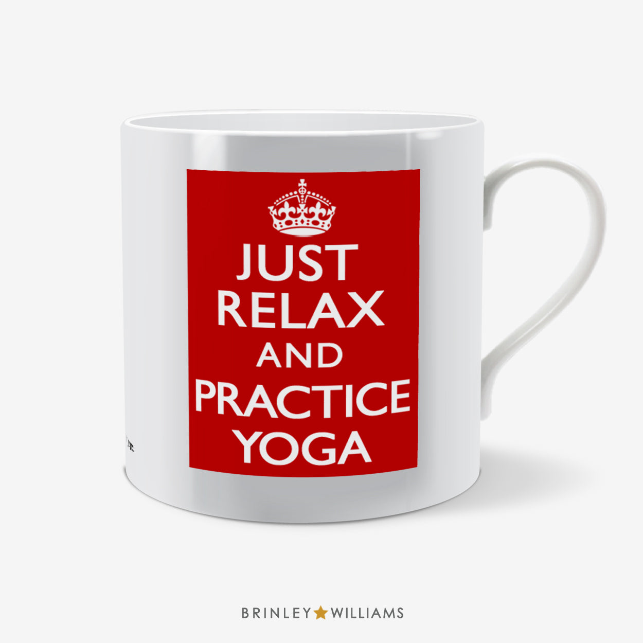 Just relax and practise Yoga Fun Mug - Red