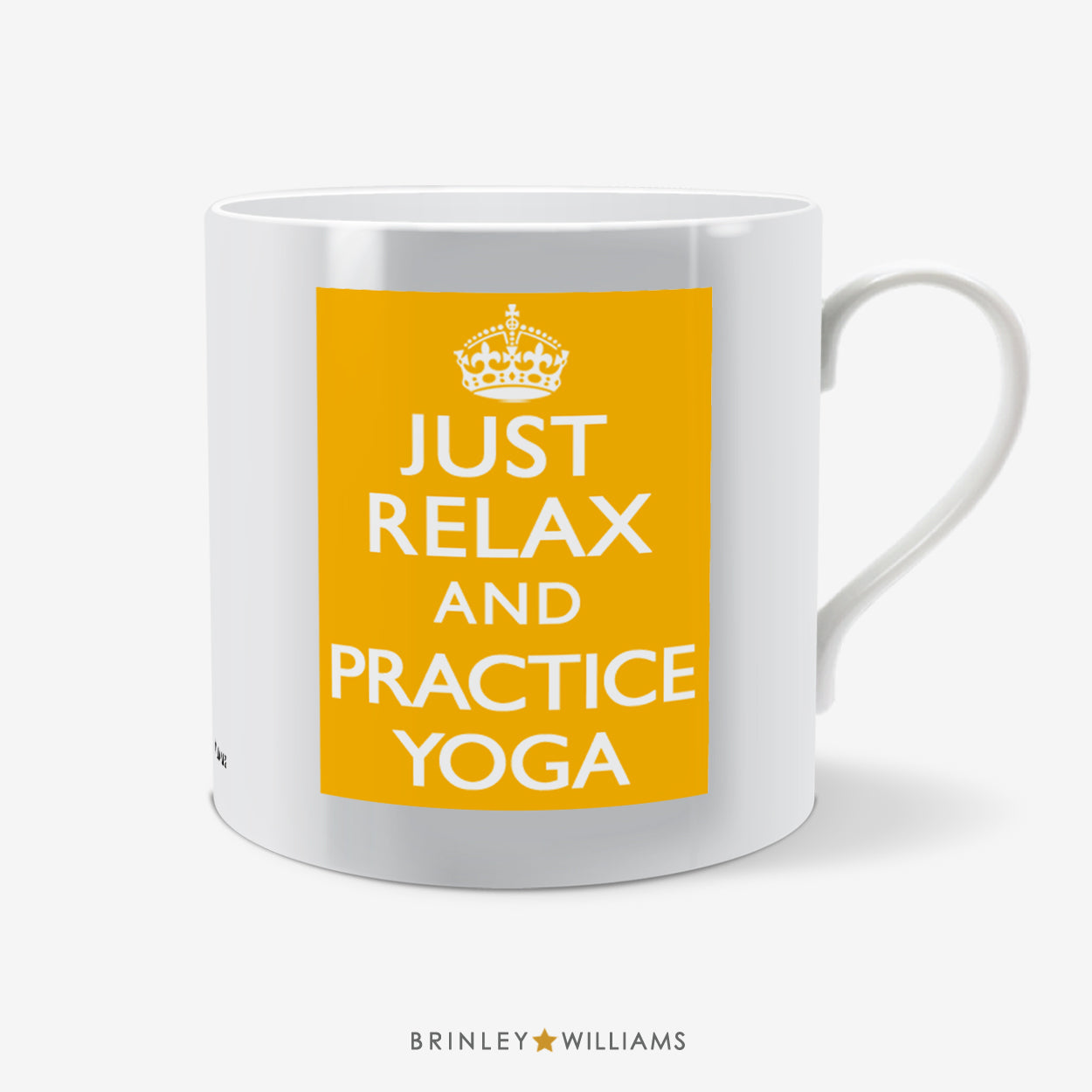 Just relax and practise Yoga Fun Mug - Yellow