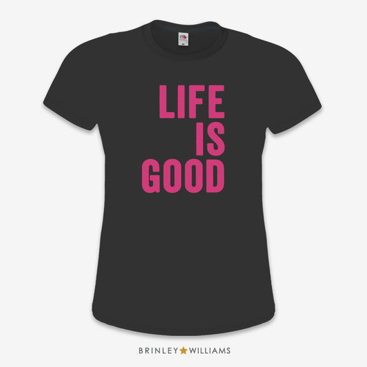 Life is Good Slim Fit T-shirt - Black