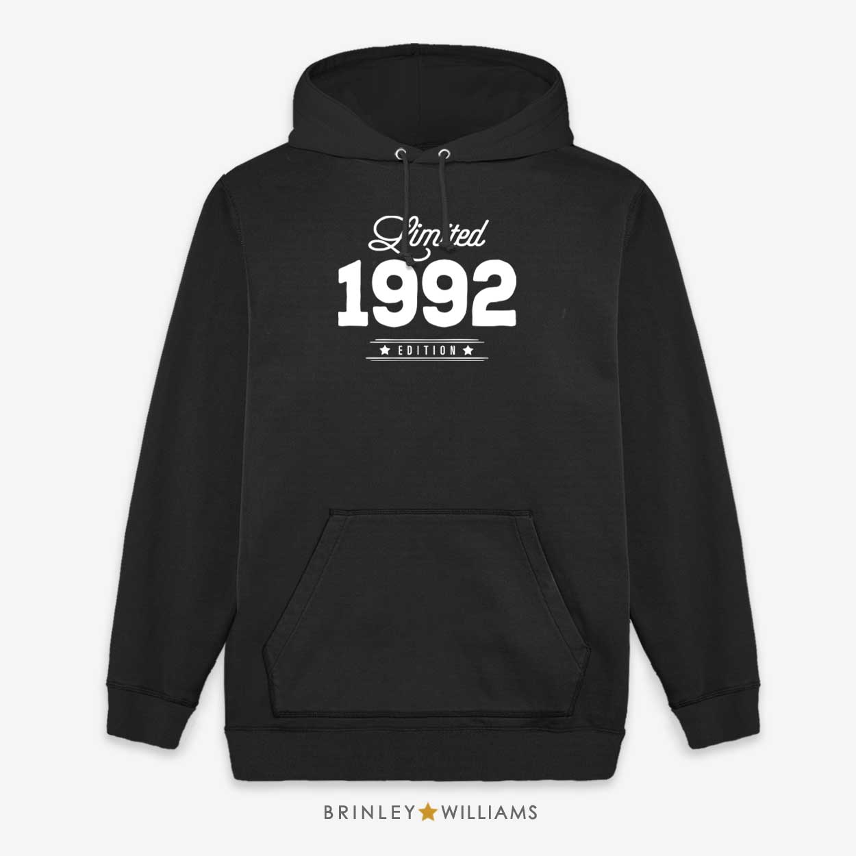 Limited Edition Year Personalised Unisex Hoodie - Black