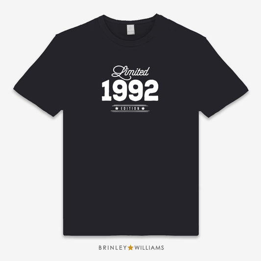 Limited Edition Personalised Year Unisex Classic T-shirt - Black