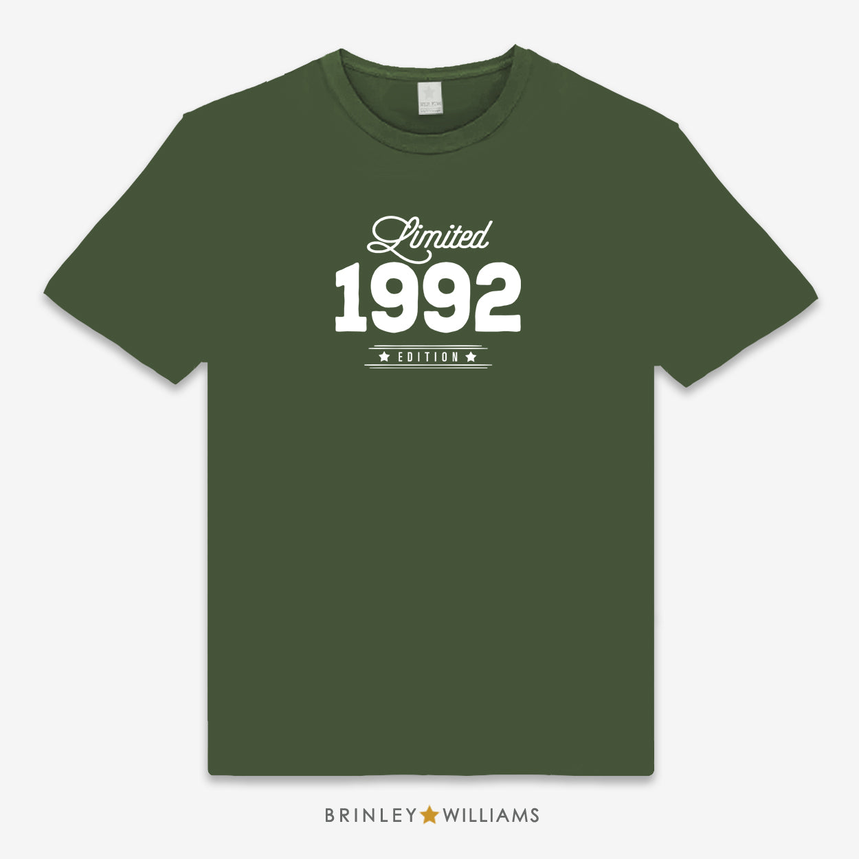 Limited Edition Personalised Year Unisex Classic T-shirt - Military Green