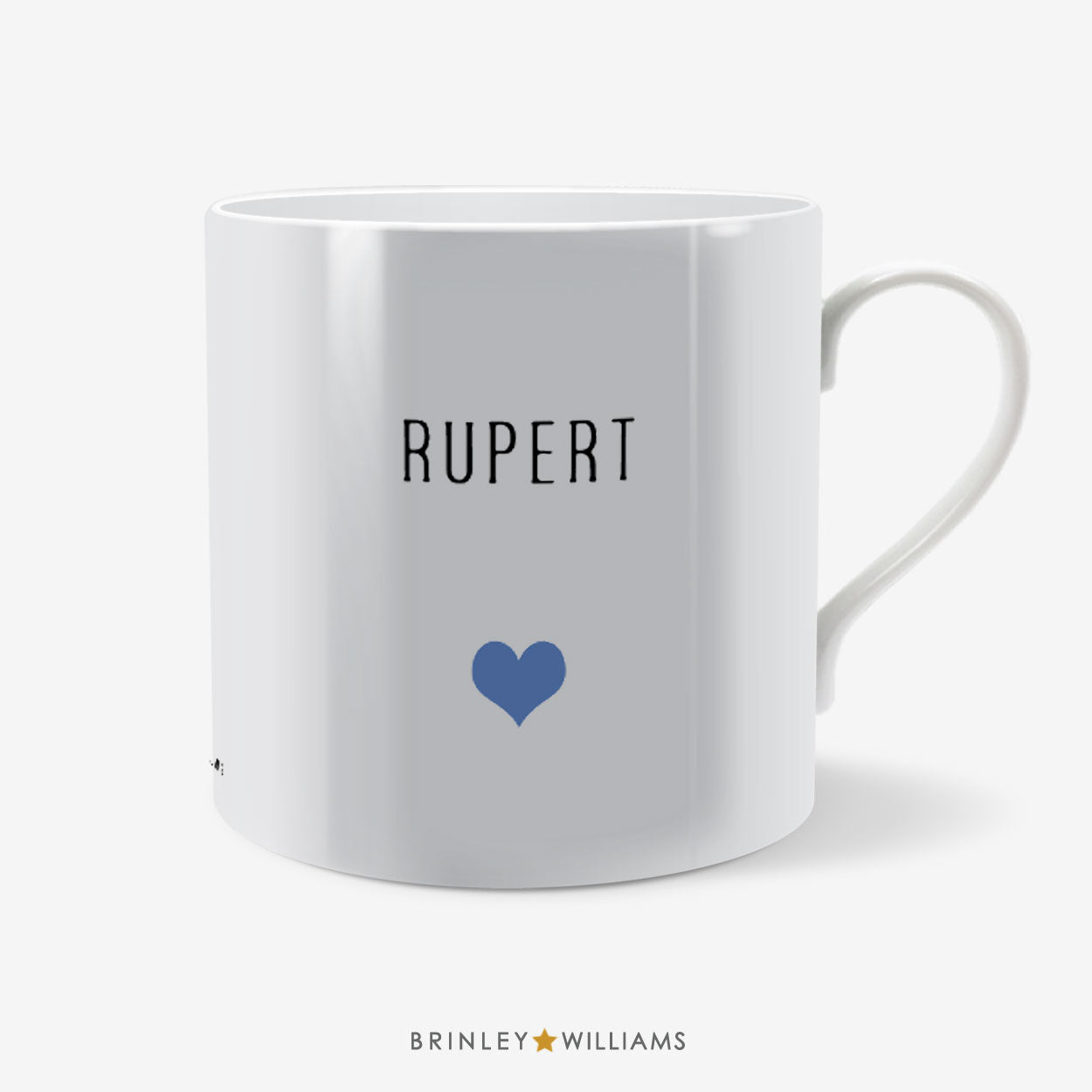 Little Heart Personalised Mug - Blue