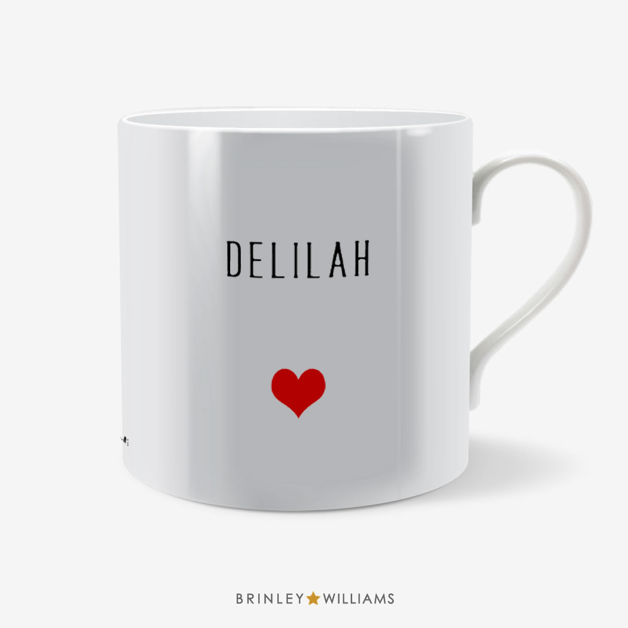 Little Heart Personalised Mug - Red