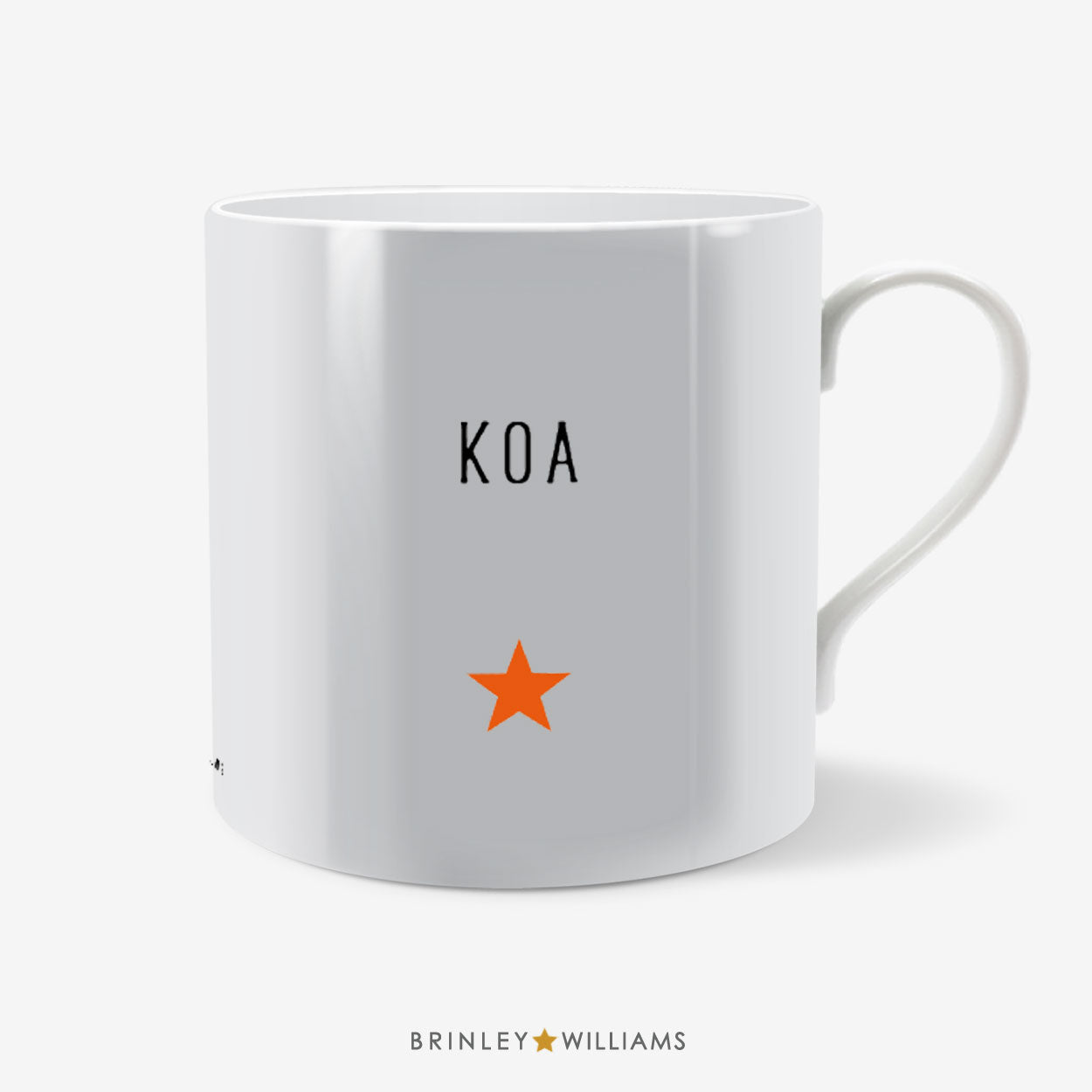 Little Star Mug - Personalised - Orange