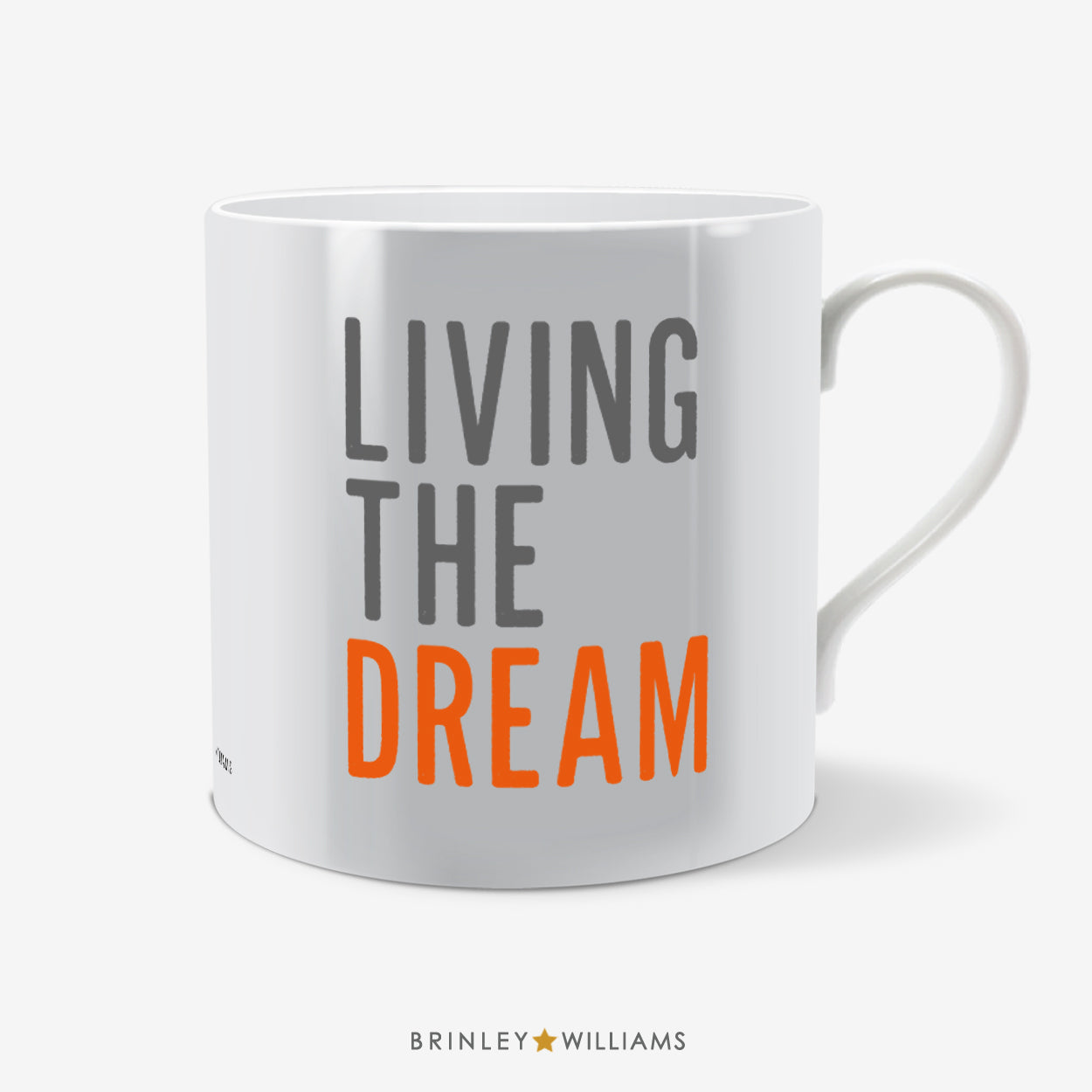 Living the Dream Fun Mug - Orange