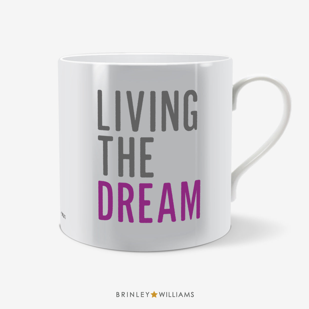 Living the Dream Fun Mug - Purple