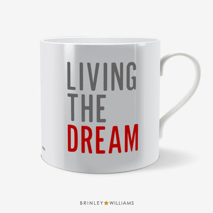 Living the Dream Fun Mug - Red