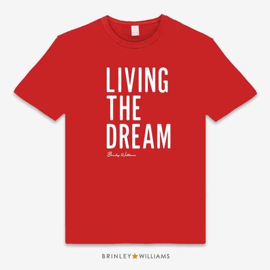 Living the Dream Unisex Kids T-shirt - Fire red