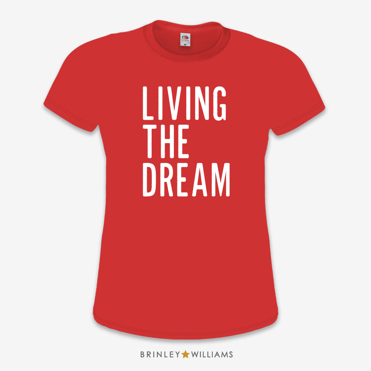 Living the Dream Slim Fit T-shirt - Fire Red