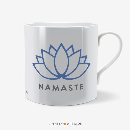 Namaste Lotus Flower Yoga Mug - Blue