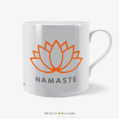 Namaste Lotus Flower Yoga Mug - Orange