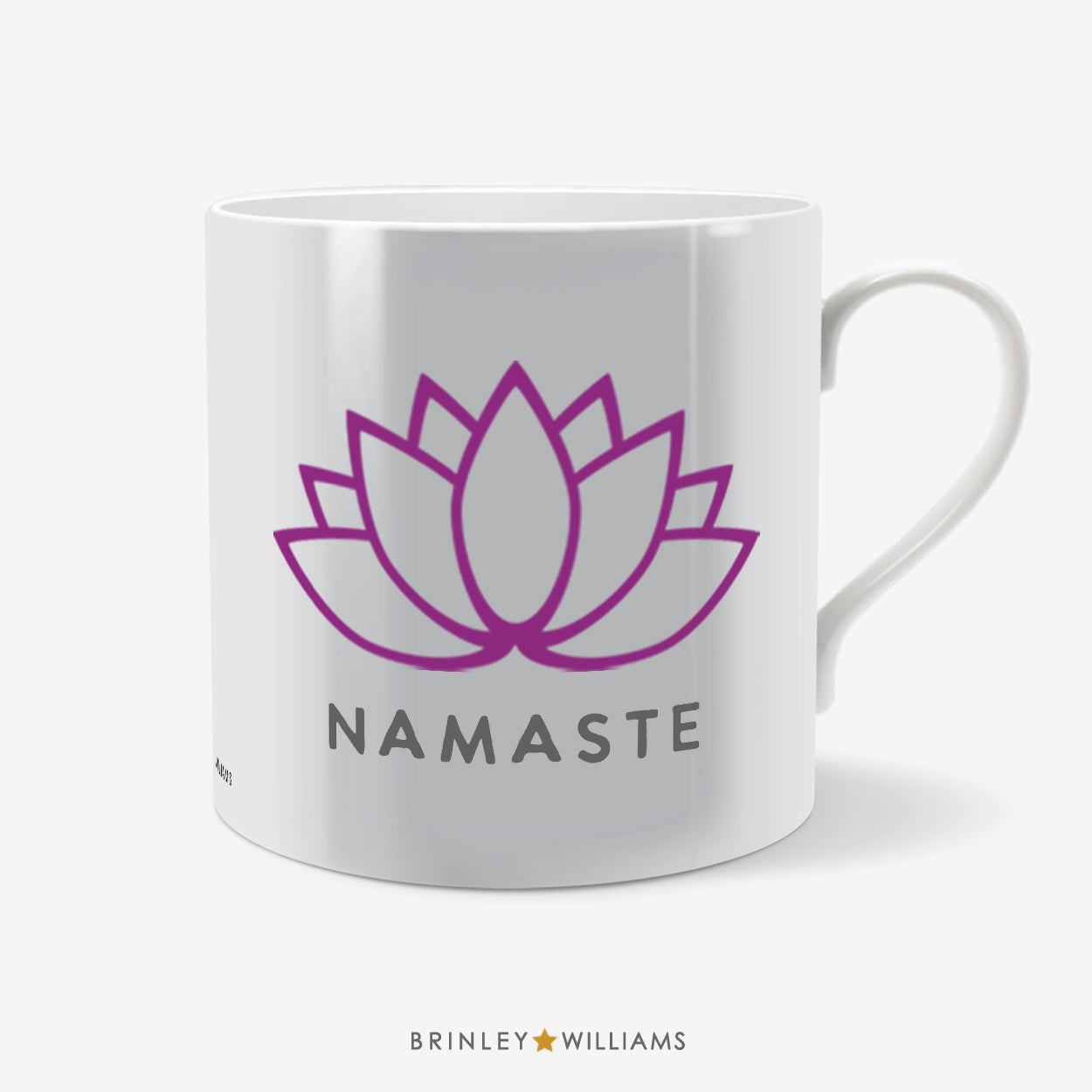 Namaste Lotus Flower Yoga Mug - Purple