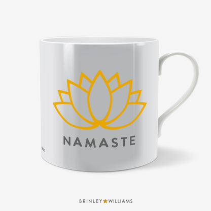 Namaste Lotus Flower Yoga Mug - Yellow
