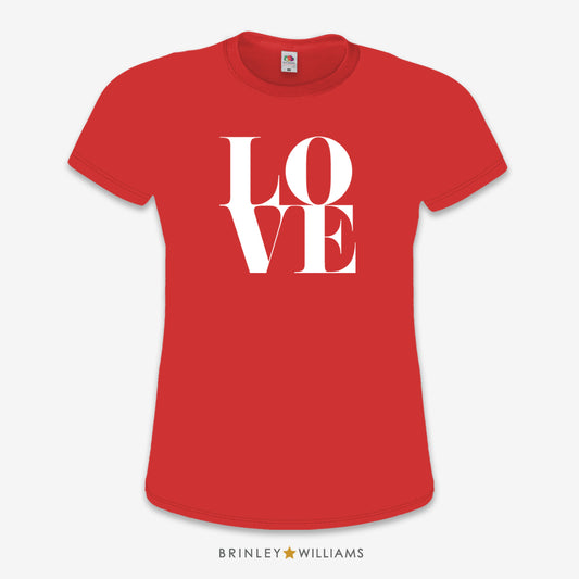 Love Cube Slim Fit T-shirt - Fire Red