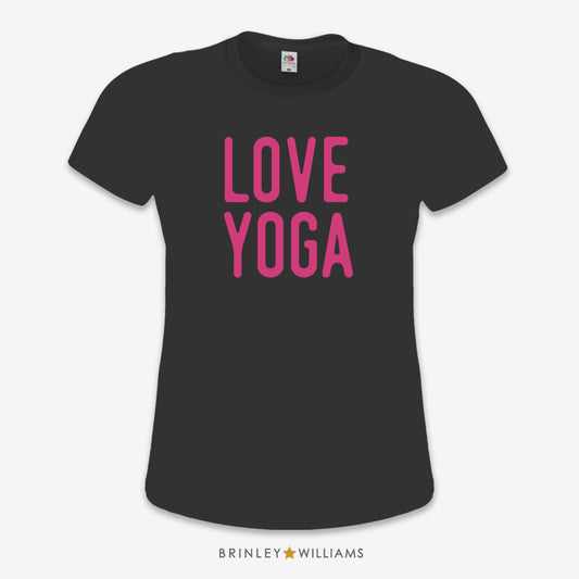 Love Yoga Slim Fit T-shirt - Black