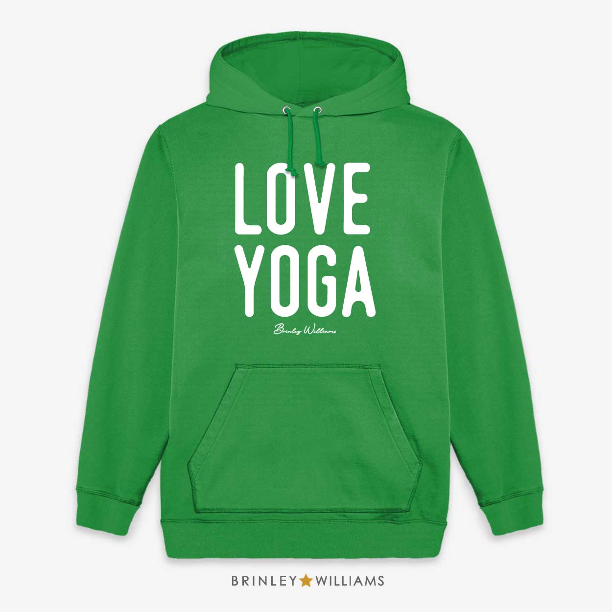 Love Yoga Unisex Yoga Hoodie- Kelly Green