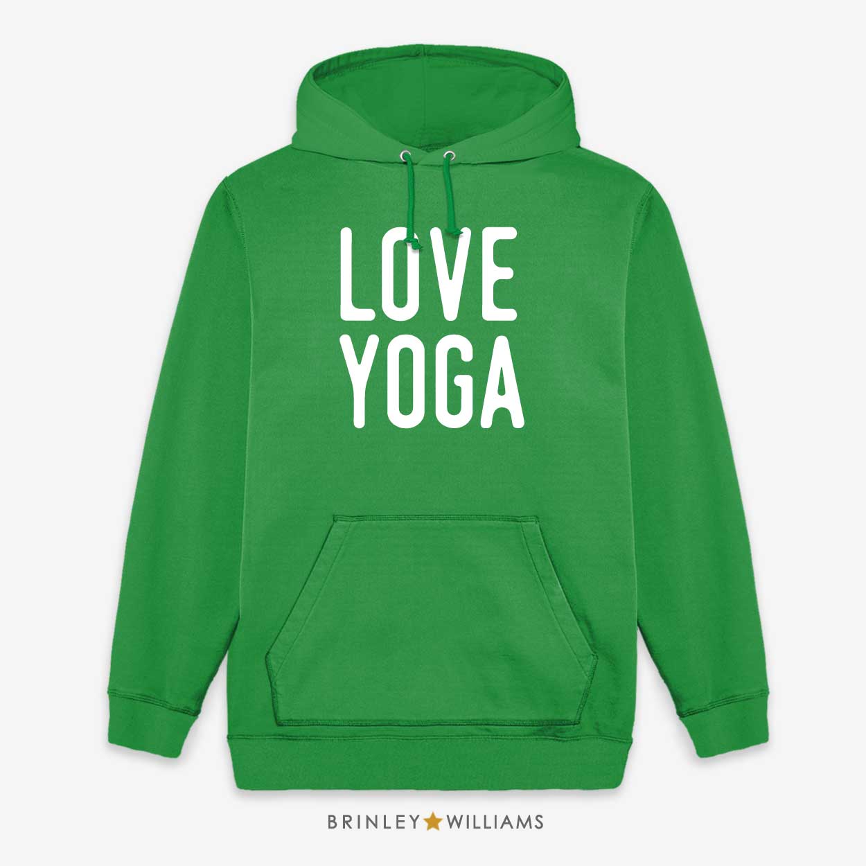 Love Yoga Unisex Yoga Hoodie - Kelly Green 