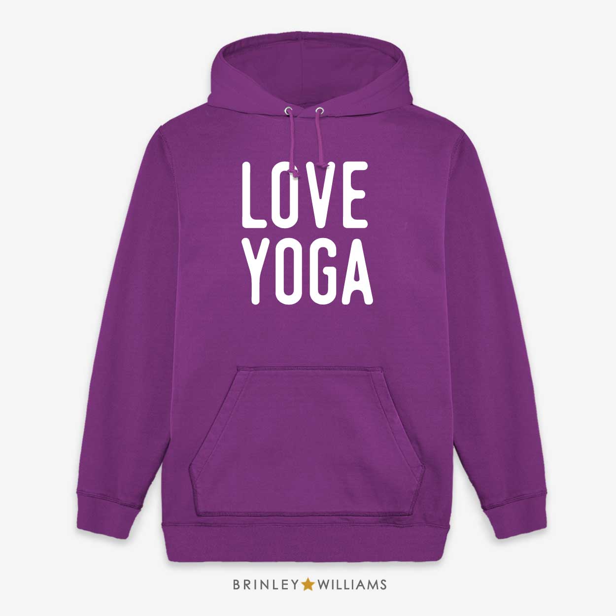 Love Yoga Unisex Yoga Hoodie - Purple