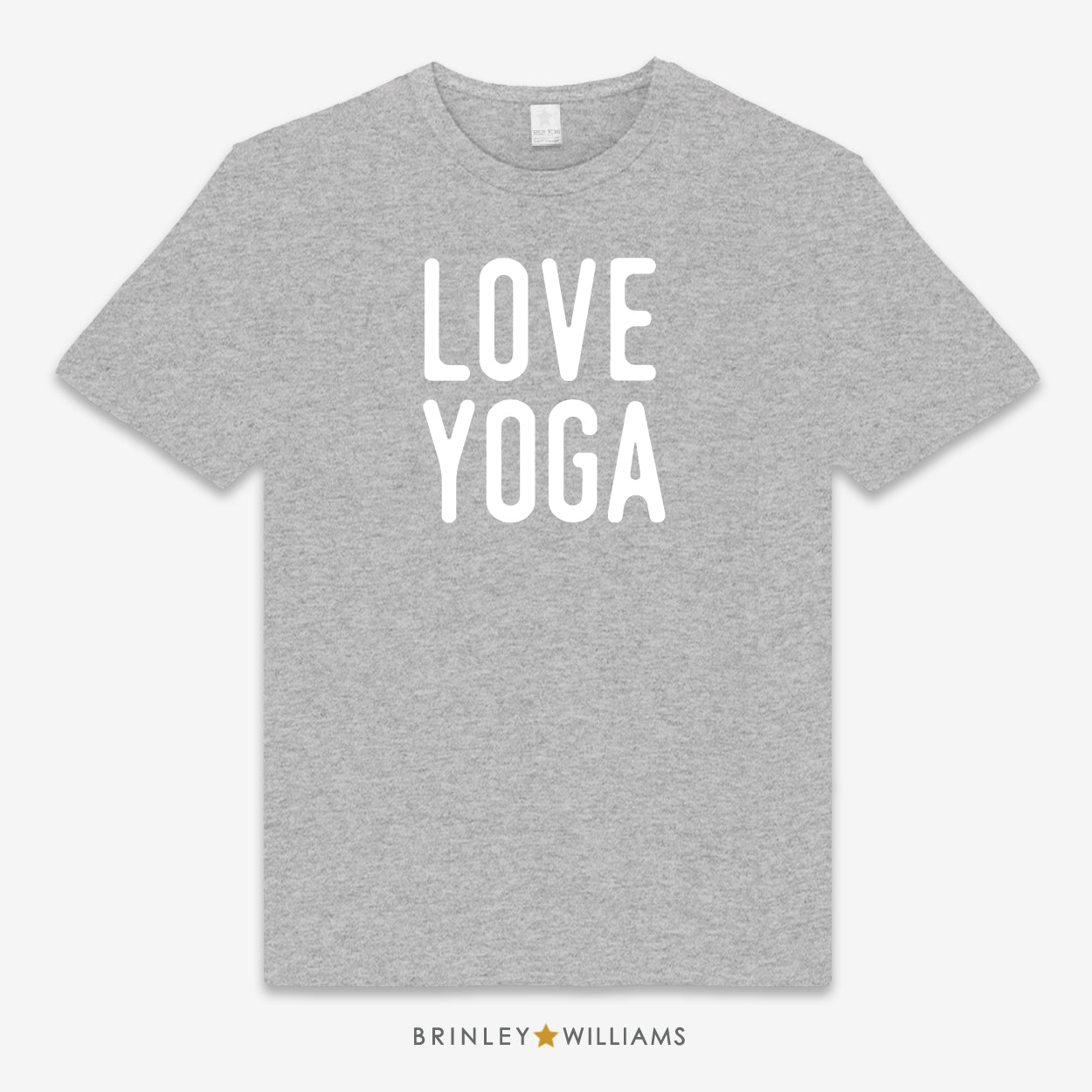 Love Yoga Unisex Classic Yoga T-shirt - Heather Grey