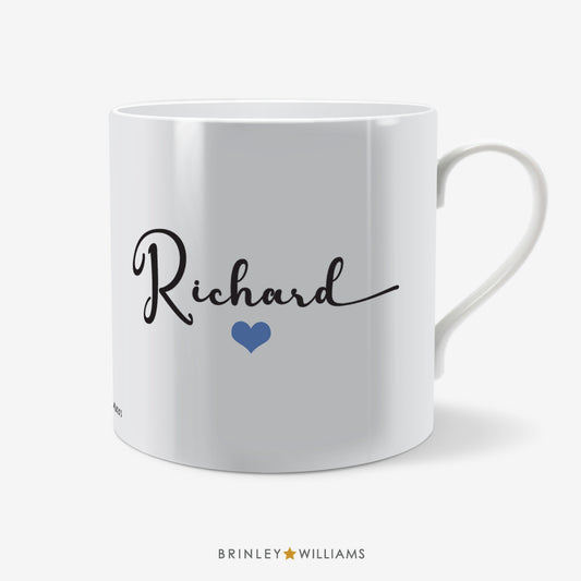 Love You Personalised Mug - Blue