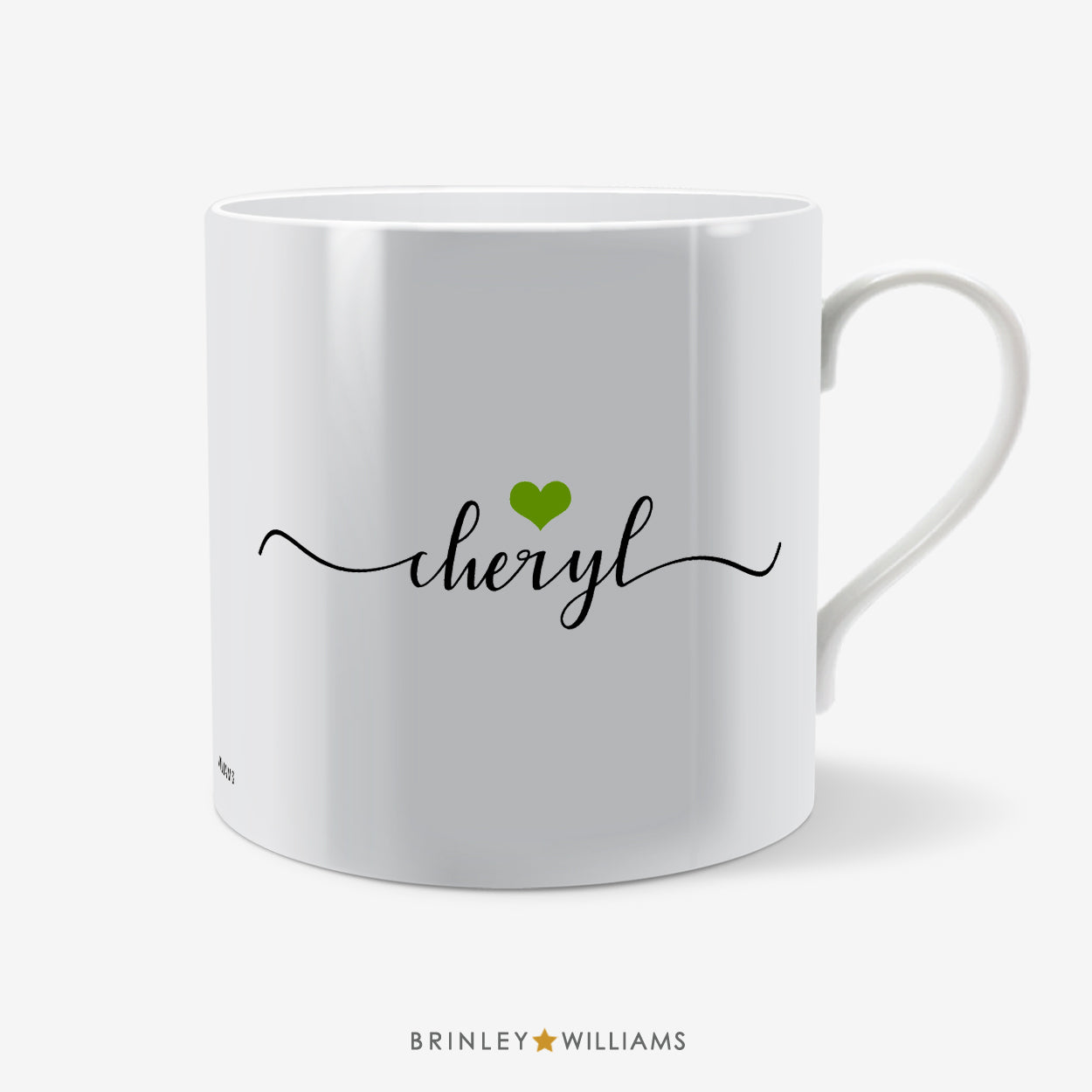 Love You Personalised Mug - Green