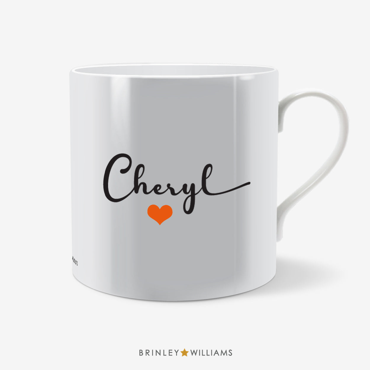 Love You Personalised Mug - Orange