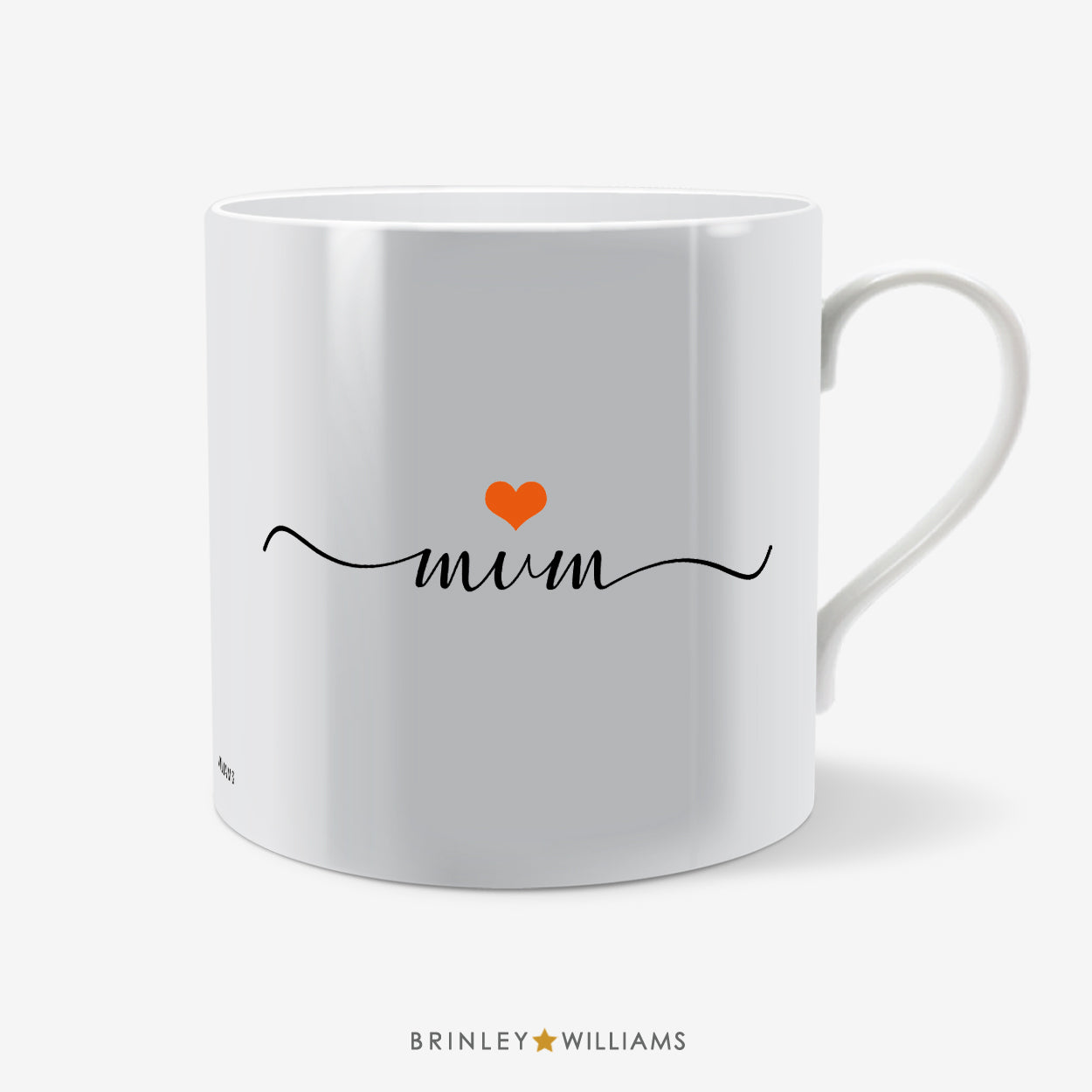 Love You Personalised Mug - Orange