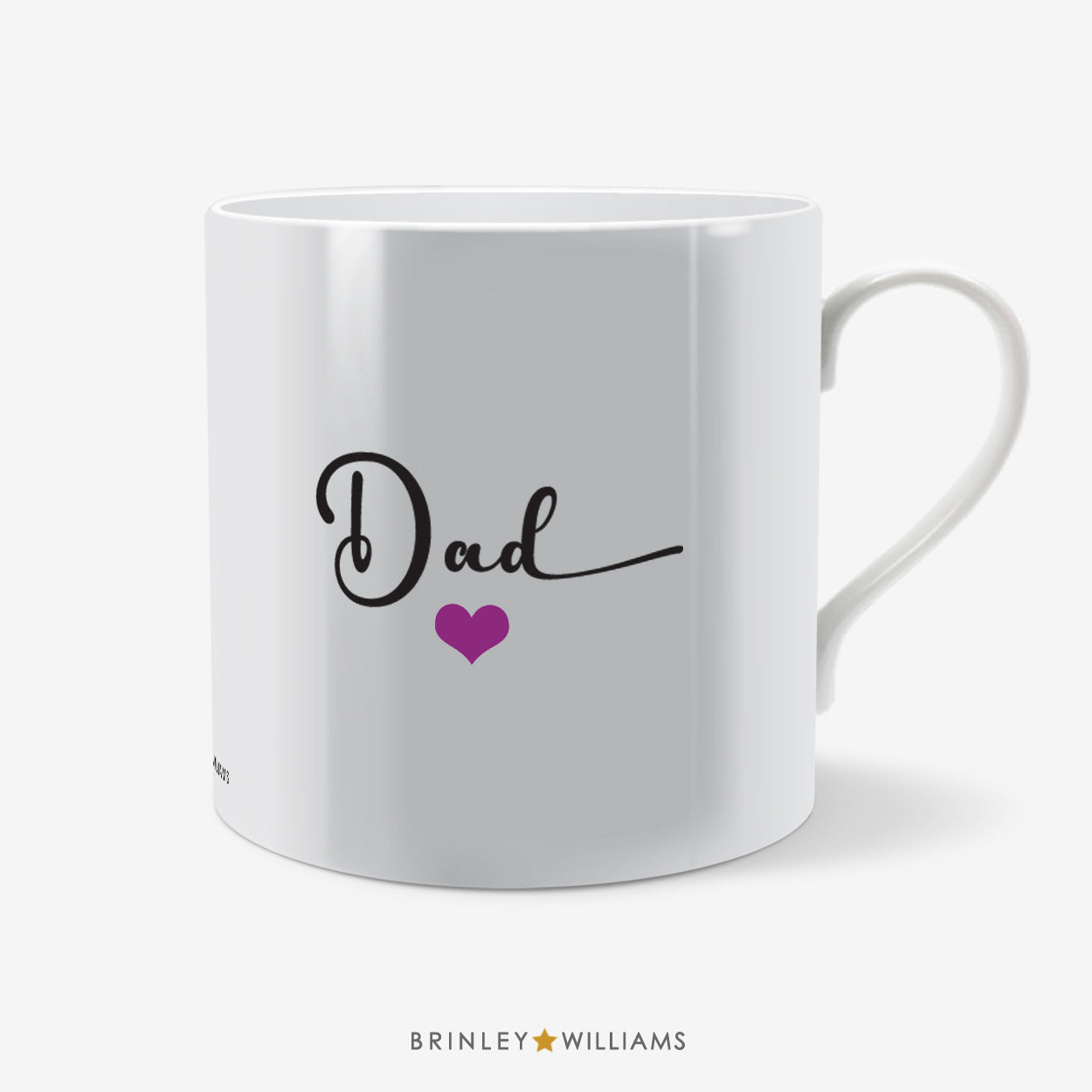 Love You Personalised Mug - Purple