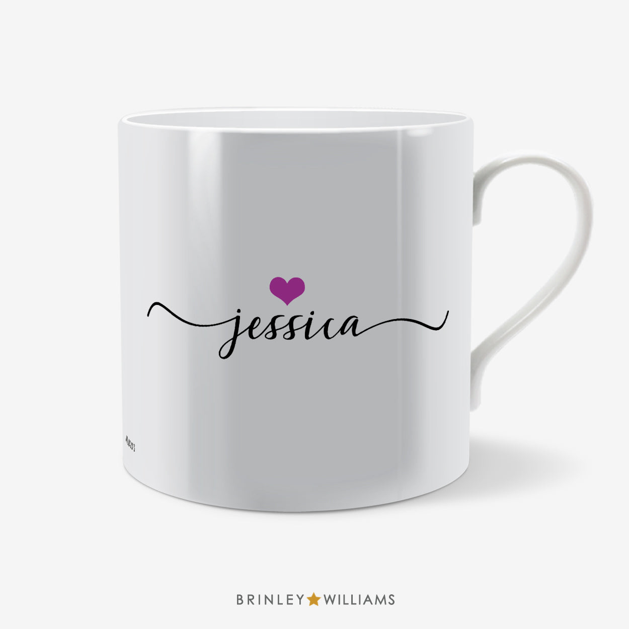 Love You Personalised Mug - Purple