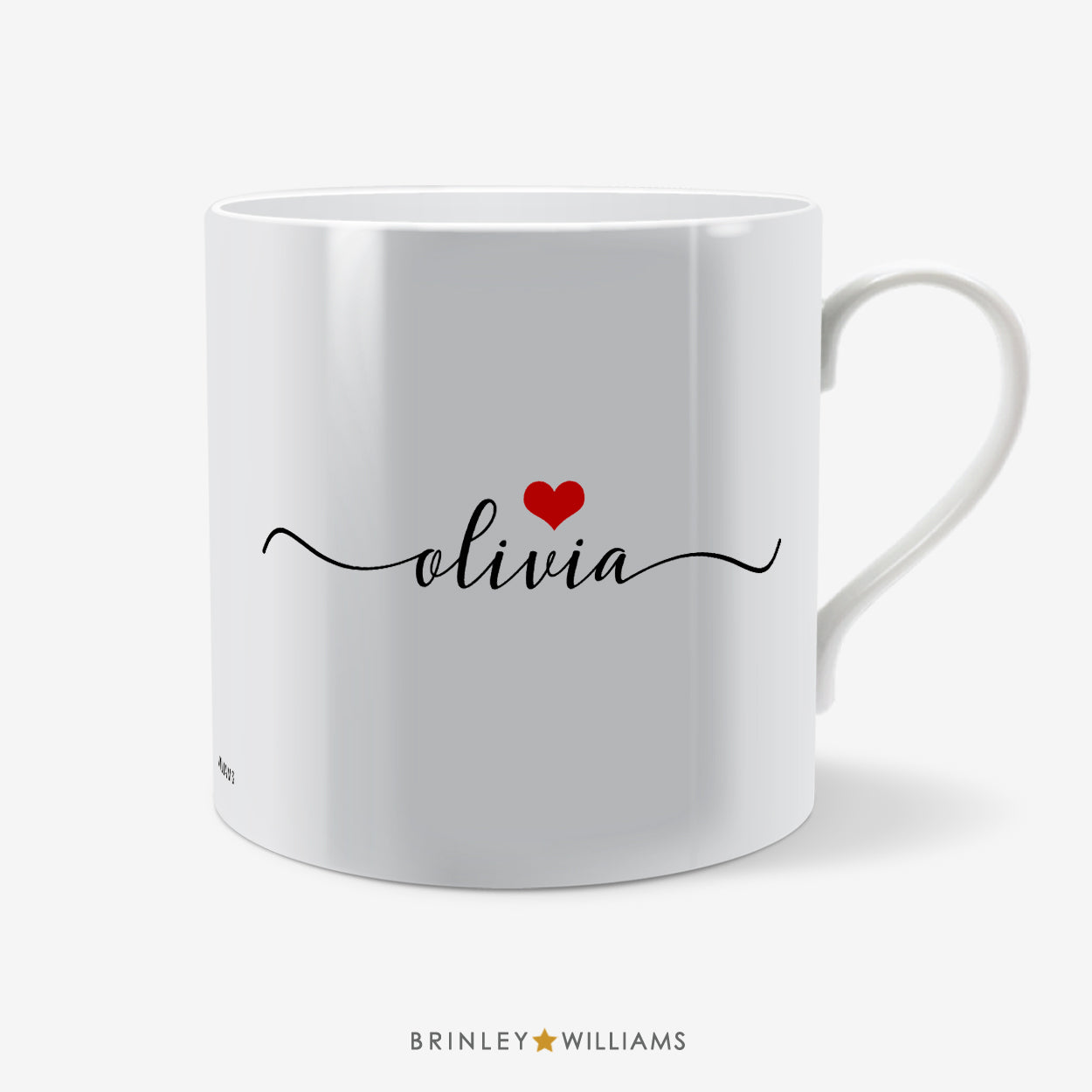 Love You Personalised Mug - Red