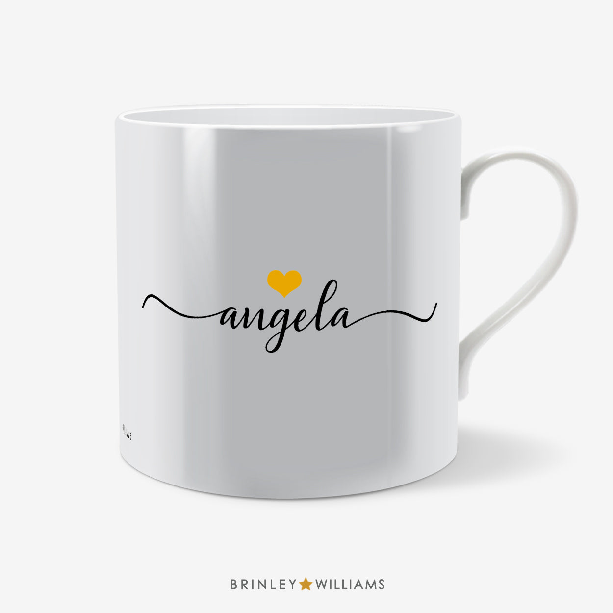 Love You Personalised Mug - Yellow