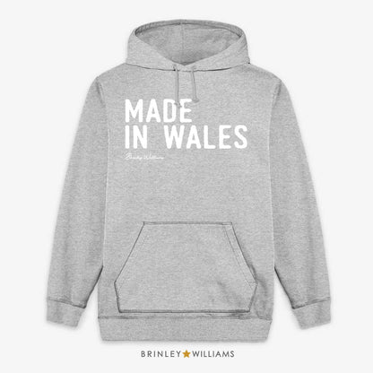 Made in Wales Unisex Welsh Hoodie - Heather Grey