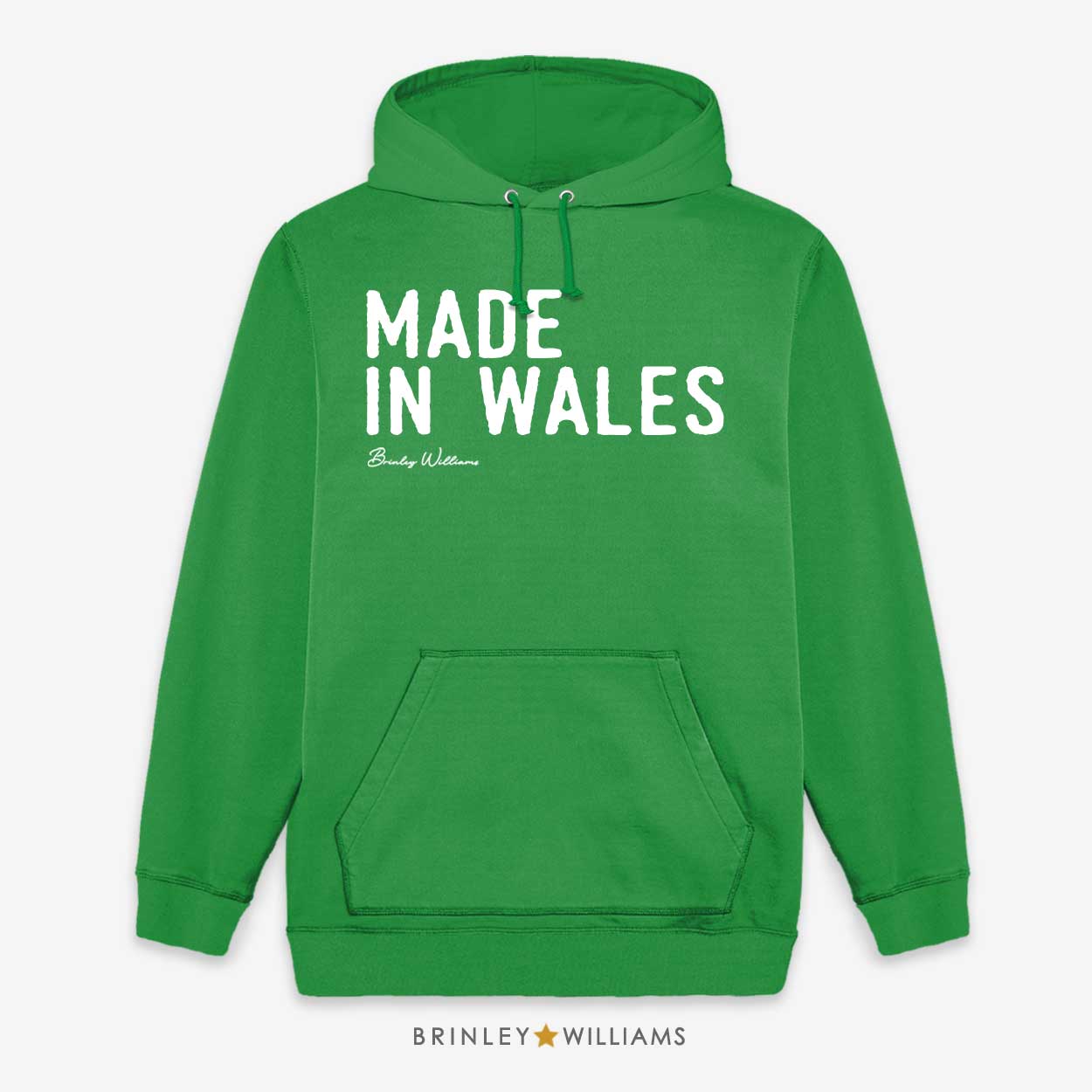 Made in Wales Unisex Welsh Hoodie - Kelly Green