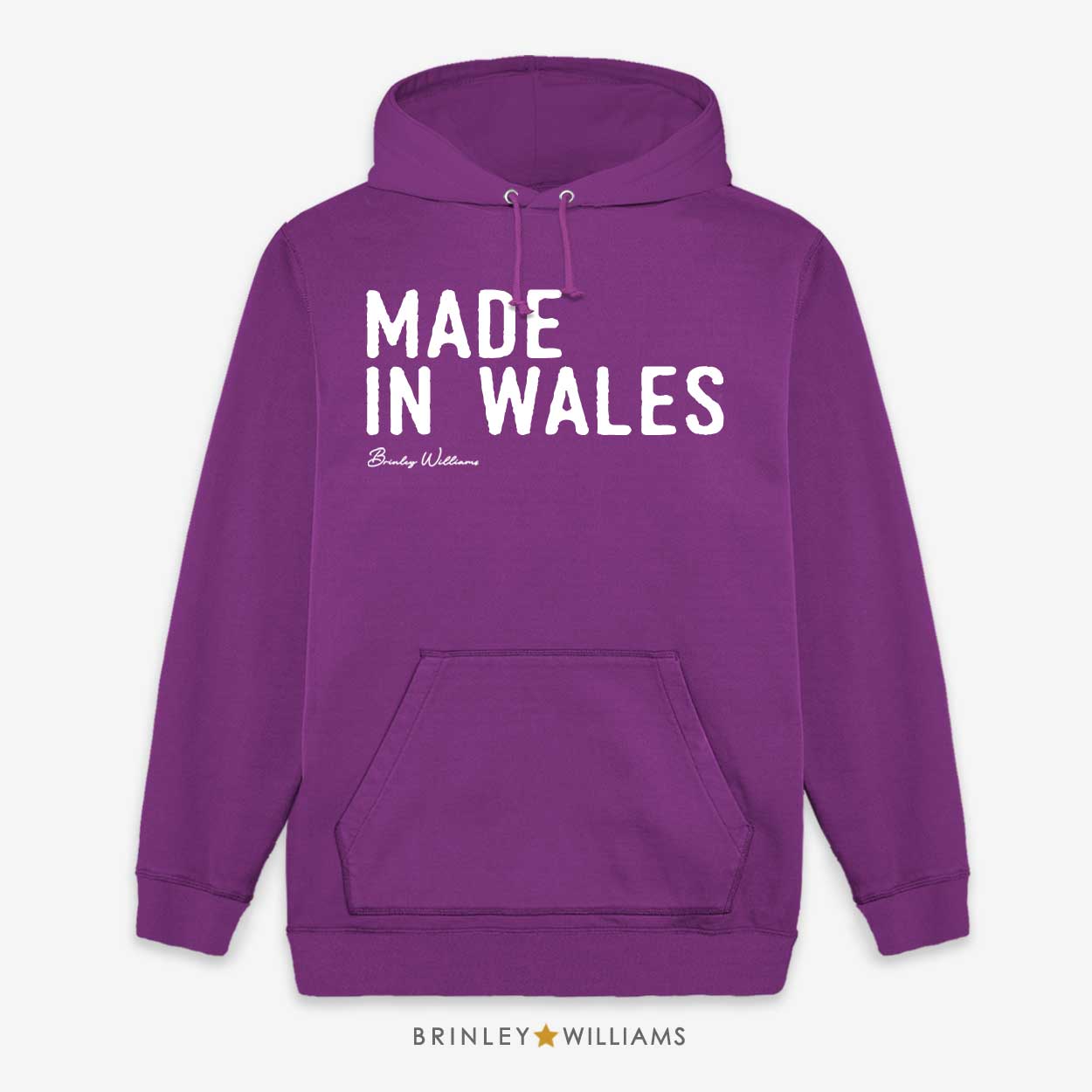 Made in Wales Unisex Welsh Hoodie - Purple