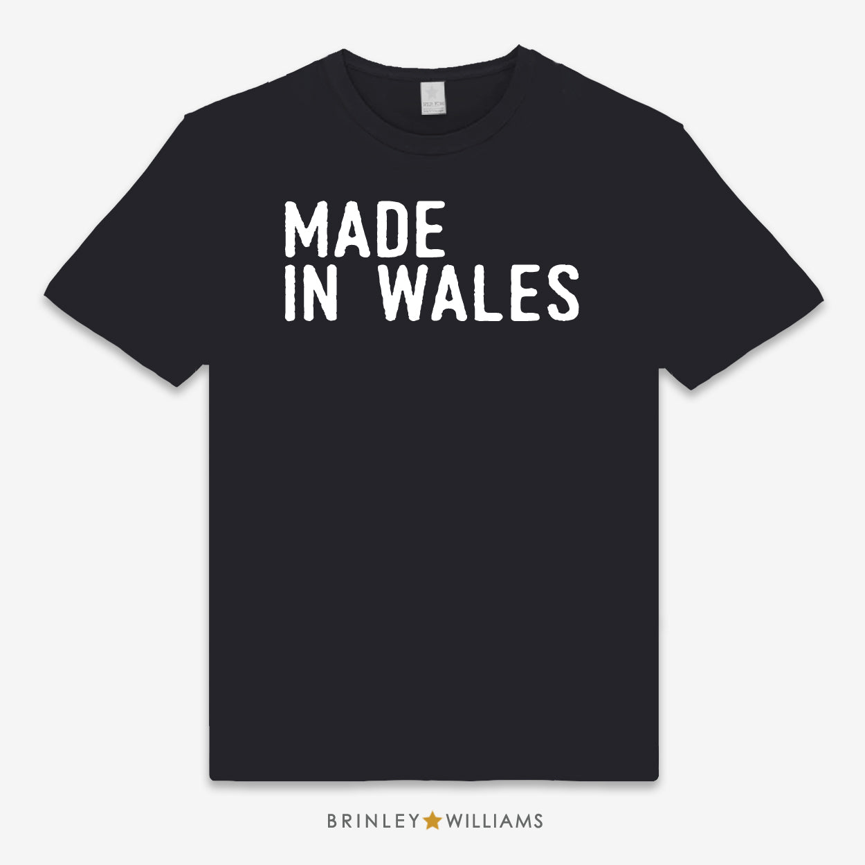 Made in Wales Unisex Classic Welsh T-shirt - Black